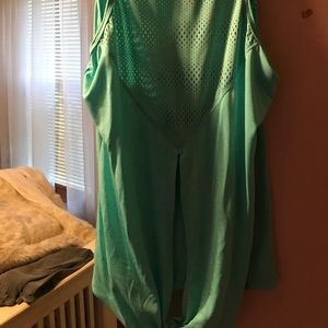 Teal athletic tank top